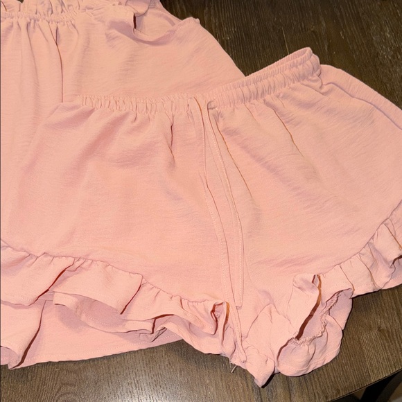 Pink Ruffle Top and Shorts Set - Picture 3 of 5